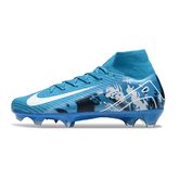 Chuteira Campo Nike Air Zoom Mercurial Superfly 10 Elite FG Azul